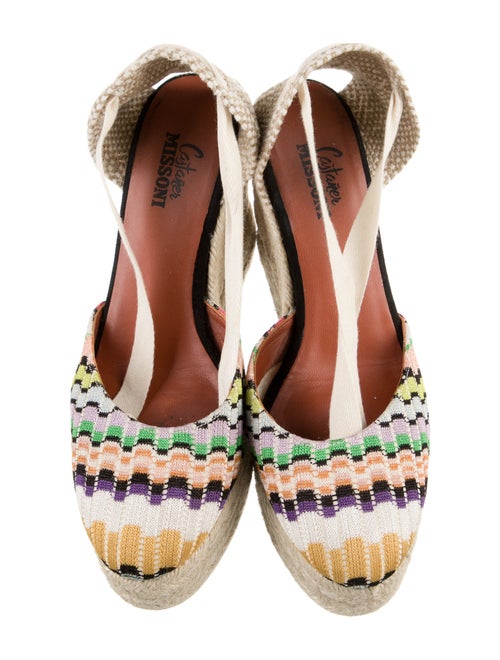 Castañer x Missoni Colorblock Pattern Espadrilles