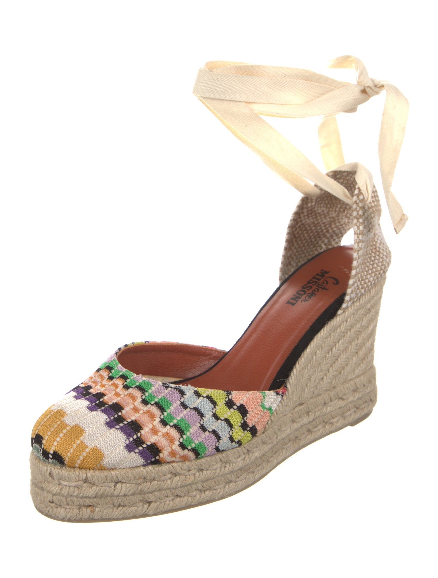Castañer x Missoni Printed D'Orsay Pumps