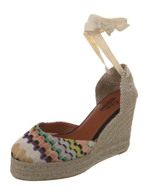 Castañer x Missoni Printed Braided Accents D'Orsay Pumps