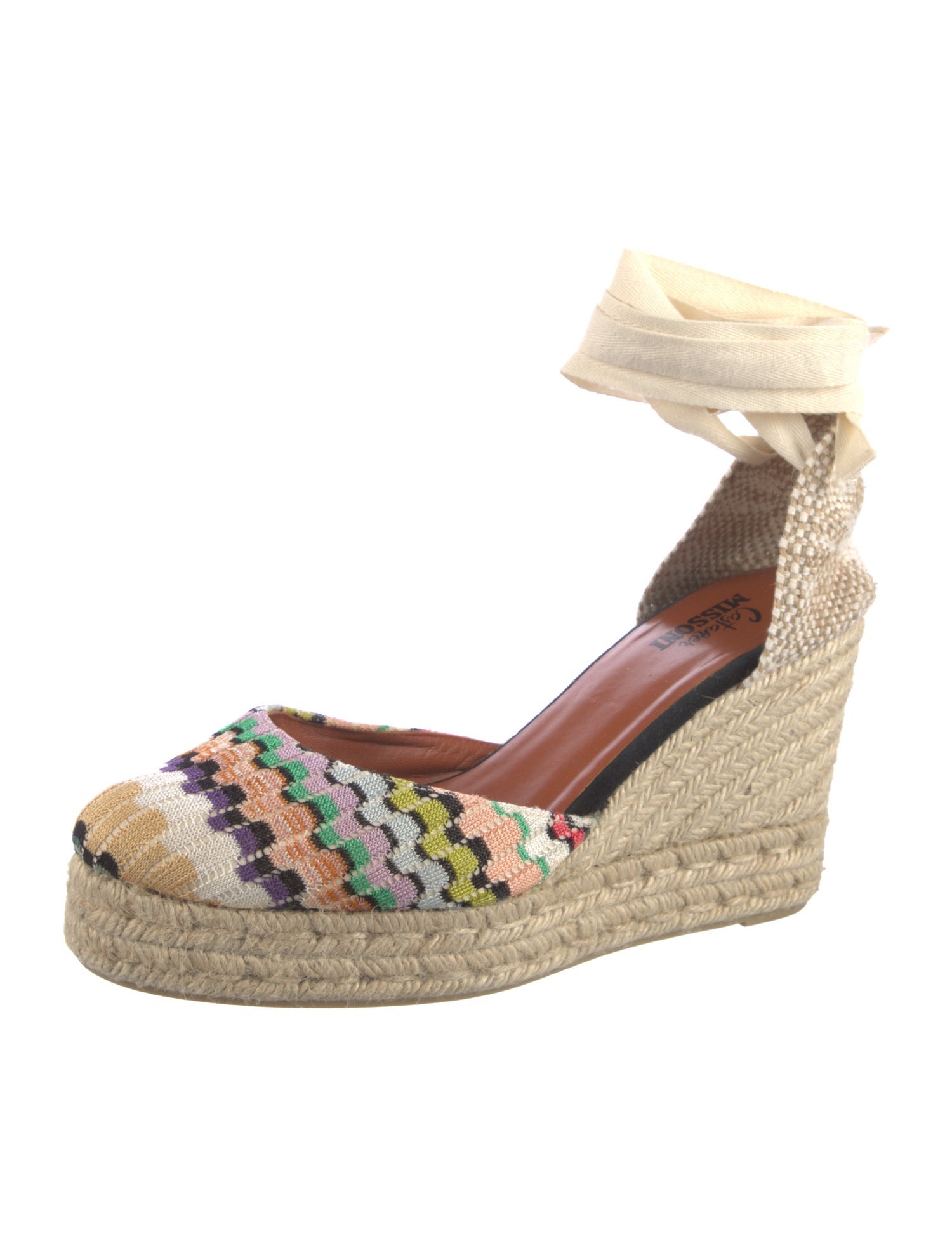 Castañer x Missoni Striped Braided Accents D'Orsay Pumps w/ Tags