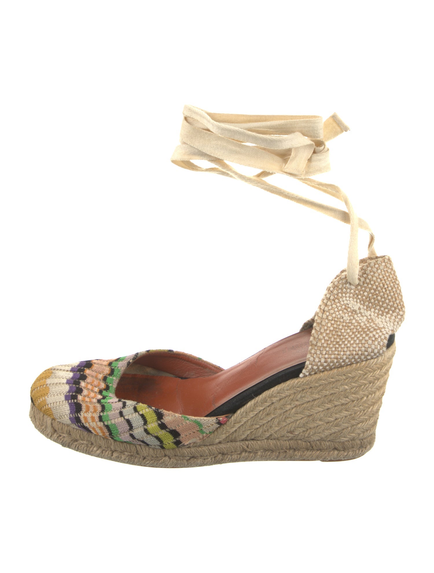 Castañer x Missoni Colorblock Pattern D'Orsay Pumps