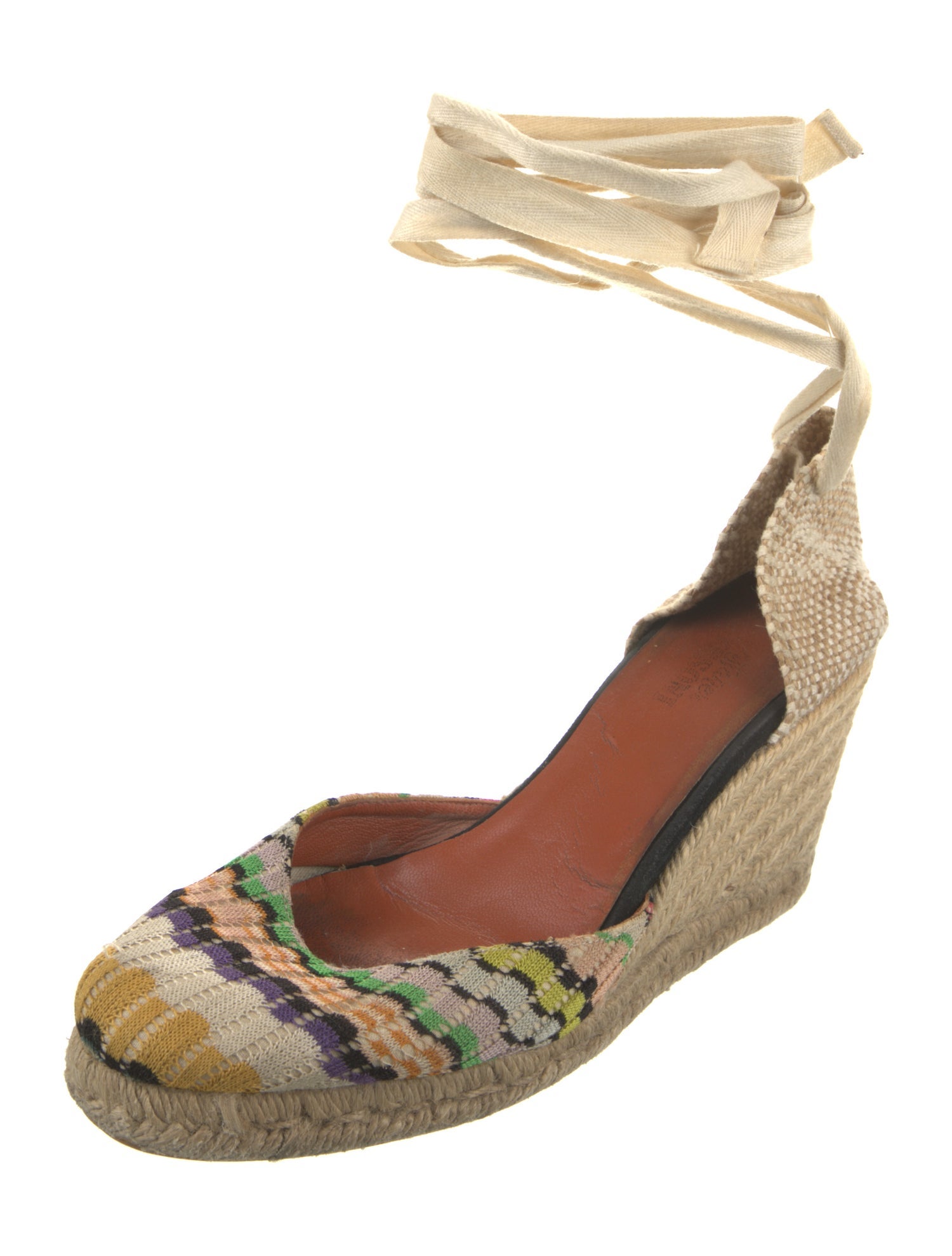 Castañer x Missoni Colorblock Pattern D'Orsay Pumps