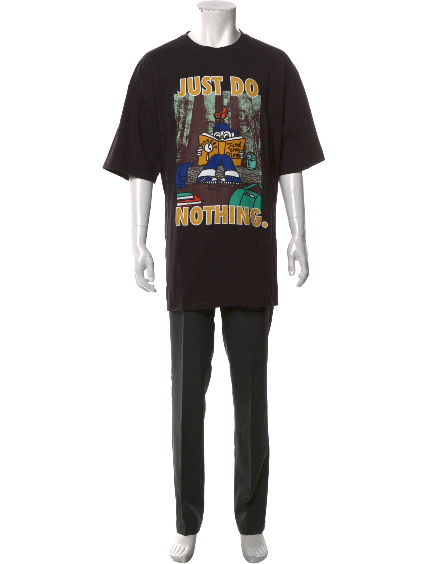 Market Graphic Print Crew Neck T-Shirt