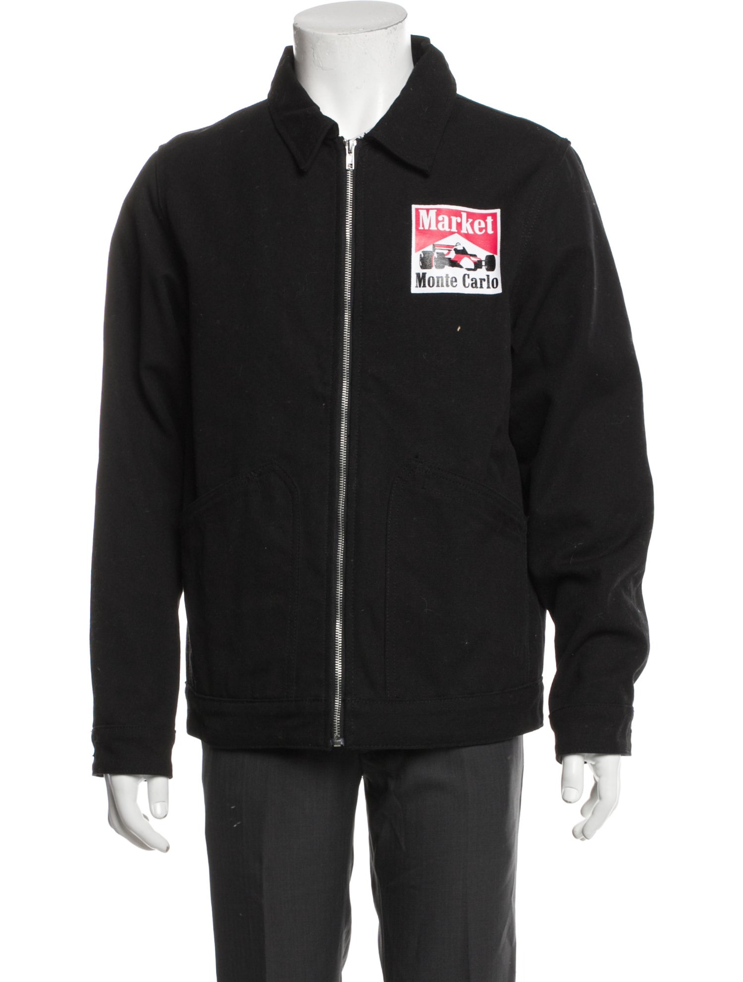 Market Graphic Print Windbreaker