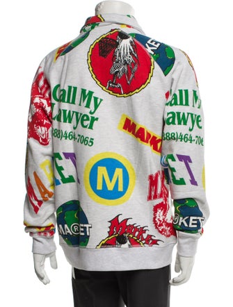 Market Printed Mock Neck Cardigan