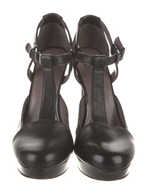 Market Leather T-Strap Pumps