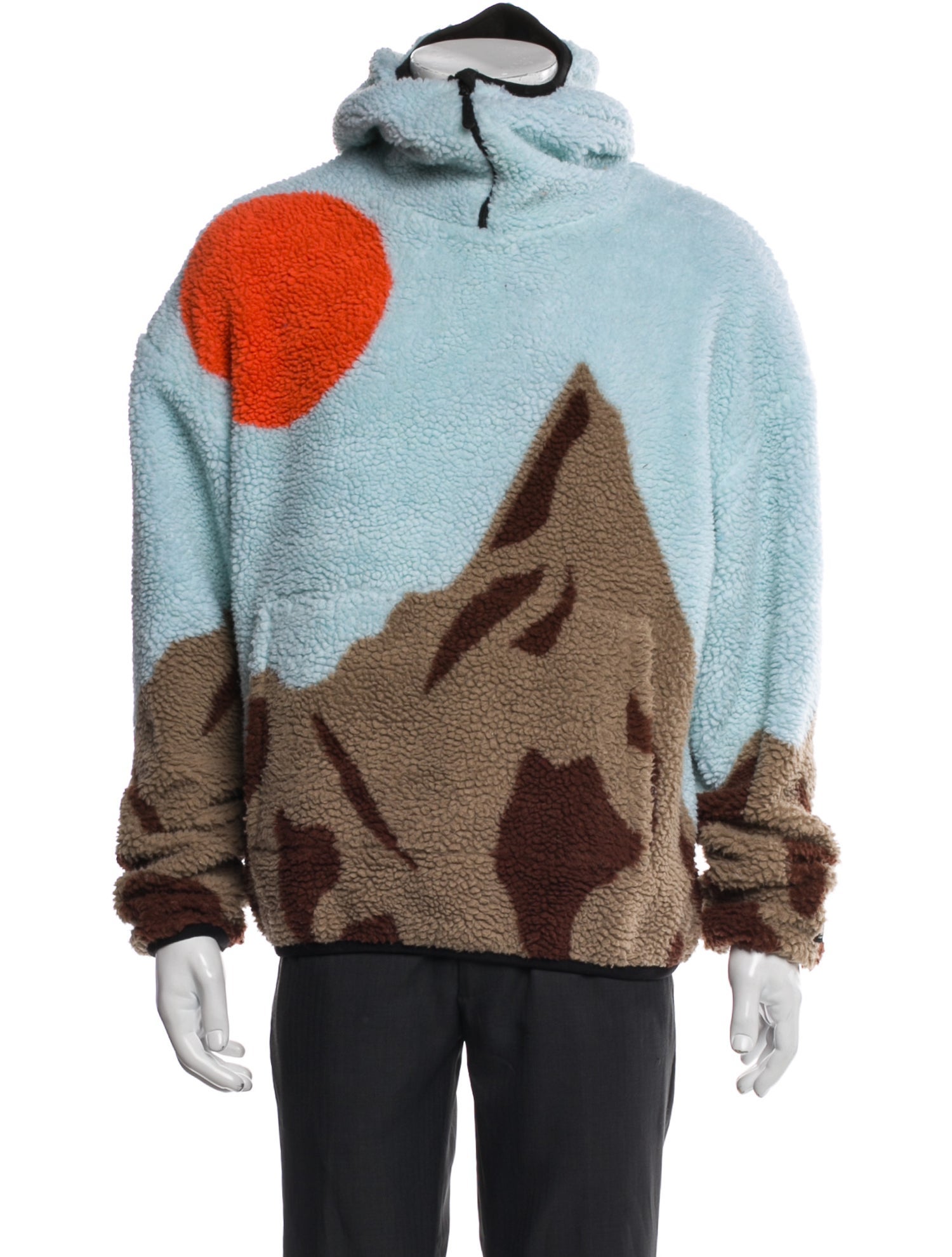 Market Colorblock Pattern Puffer Coat