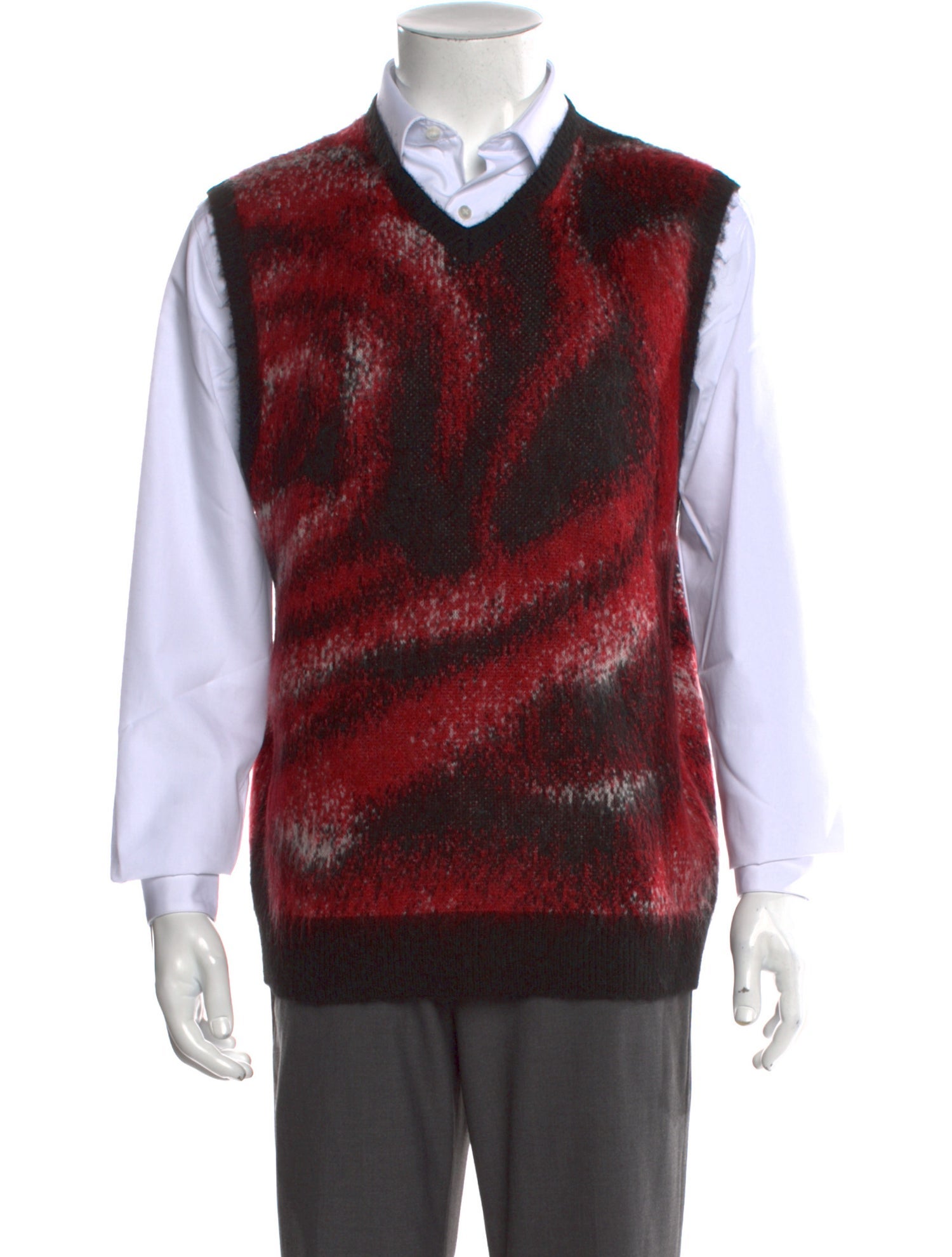 Market Printed V-Neck Sweater Vest w/ Tags