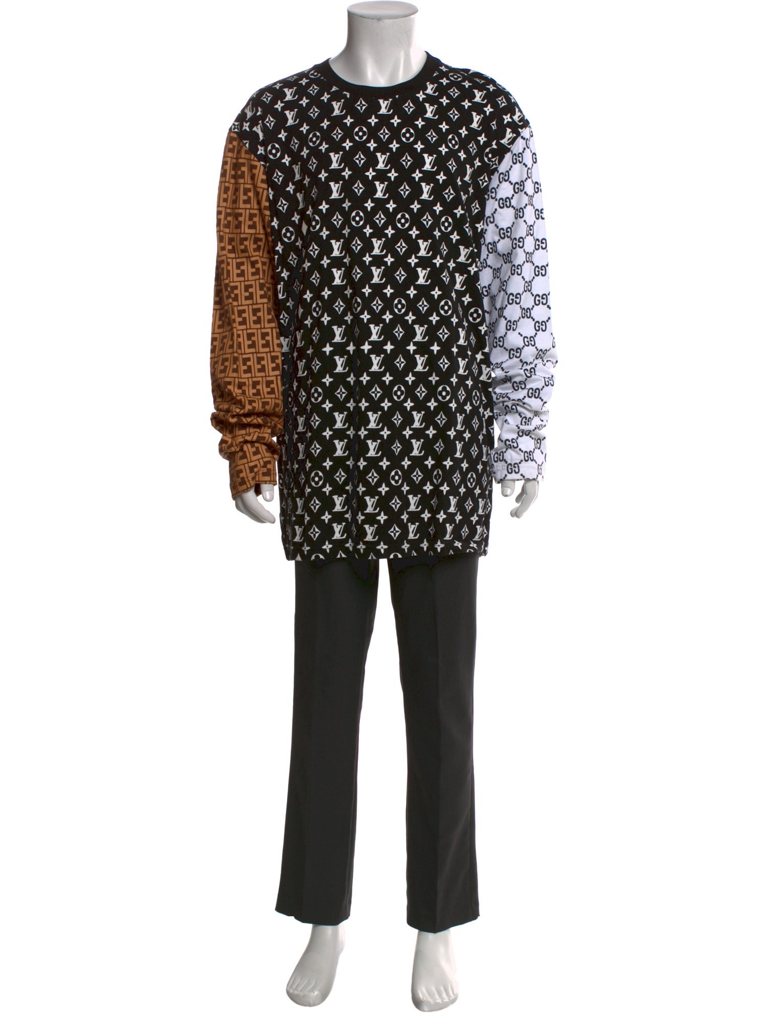 Market Printed Scoop Neck Henley