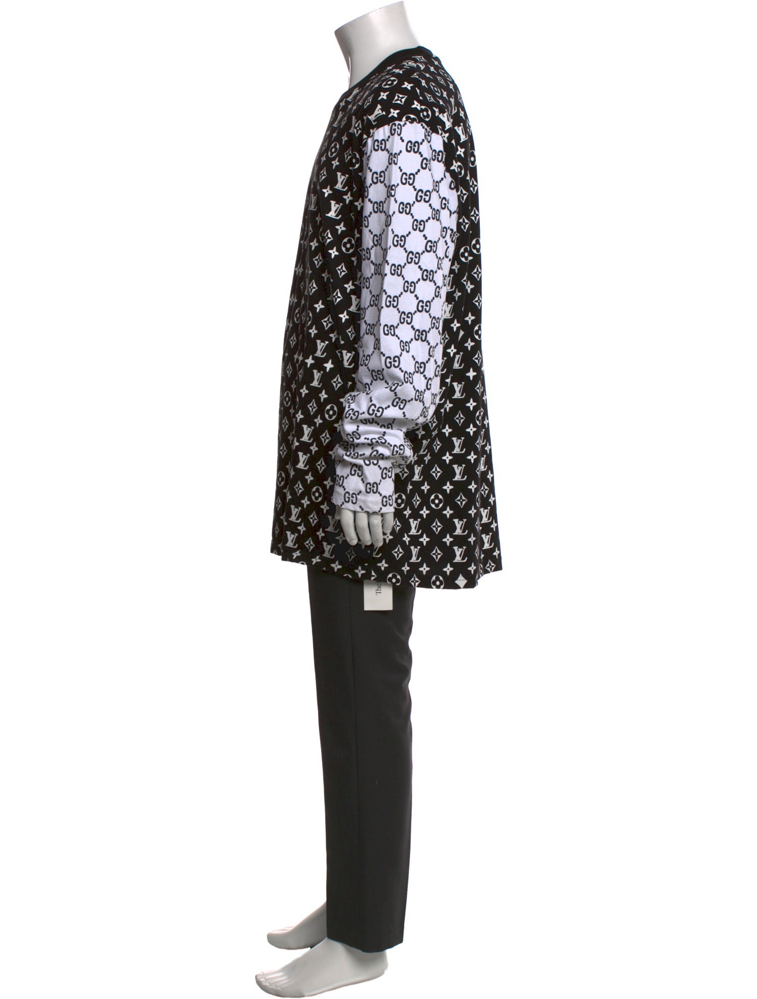 Market Printed Scoop Neck Henley