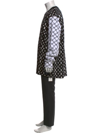 Market Printed Scoop Neck Henley