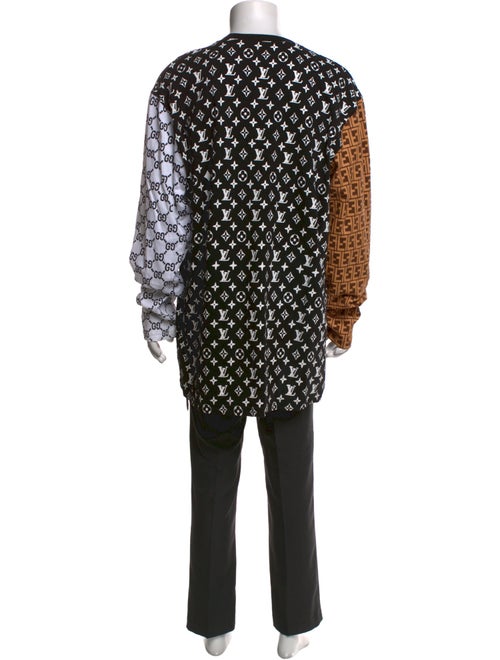 Market Printed Scoop Neck Henley