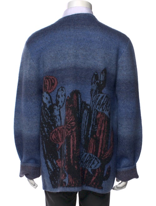 Market Printed V-Neck Cardigan