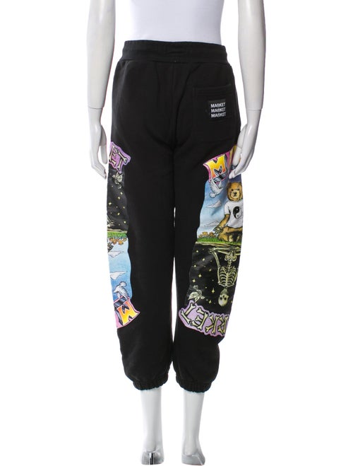 Market Graphic Print Embroidered Accent Sweatpants