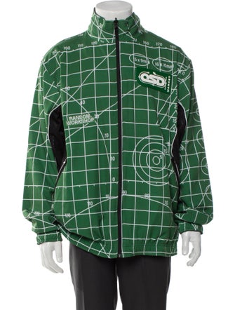 Market Open Reversible Source Design Printed Windbreaker