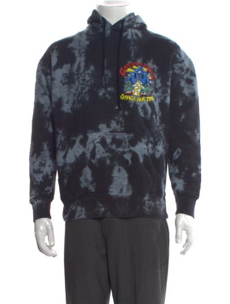 Market Tie-Dye Print Crew Neck Hoodie