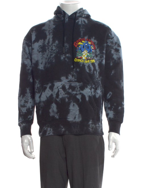 Market Tie-Dye Print Crew Neck Hoodie