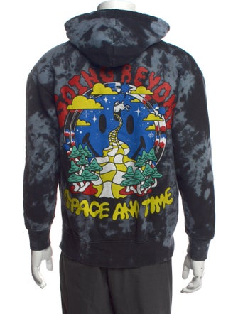 Market Tie-Dye Print Crew Neck Hoodie