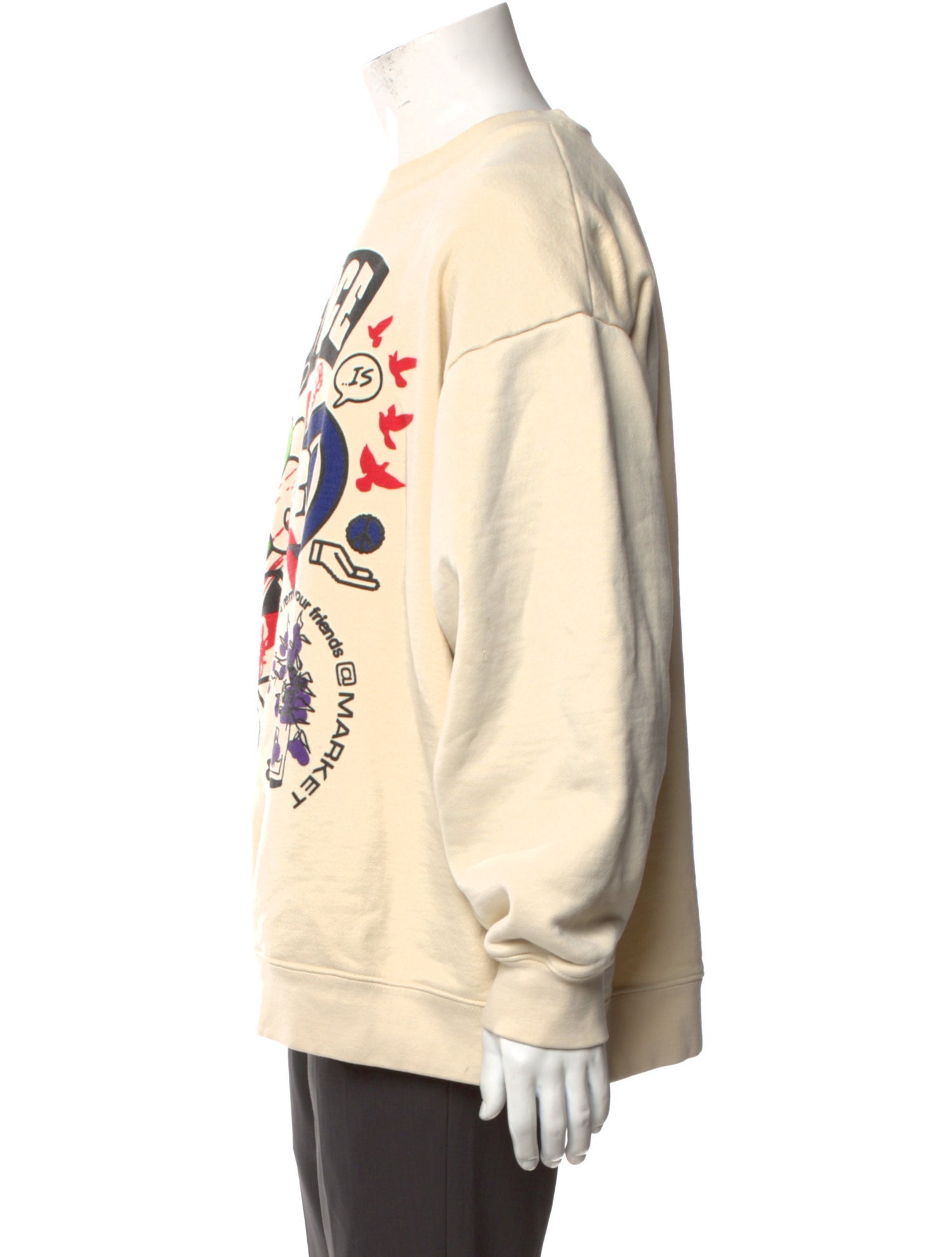 Market Graphic Print Crew Neck Sweatshirt