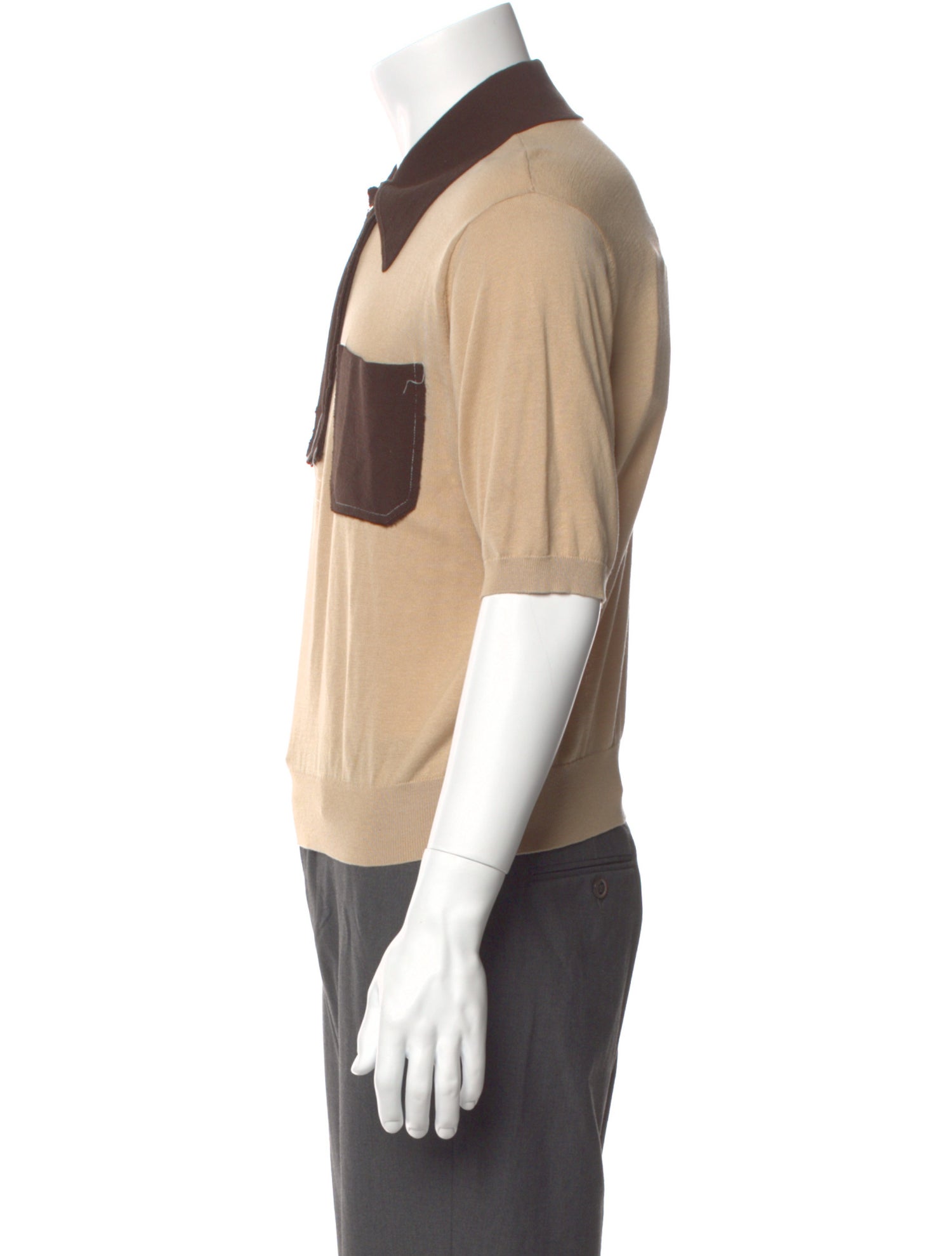 Camiel Fortgens Colorblock Pattern Short Sleeve Shirt w/ Tags