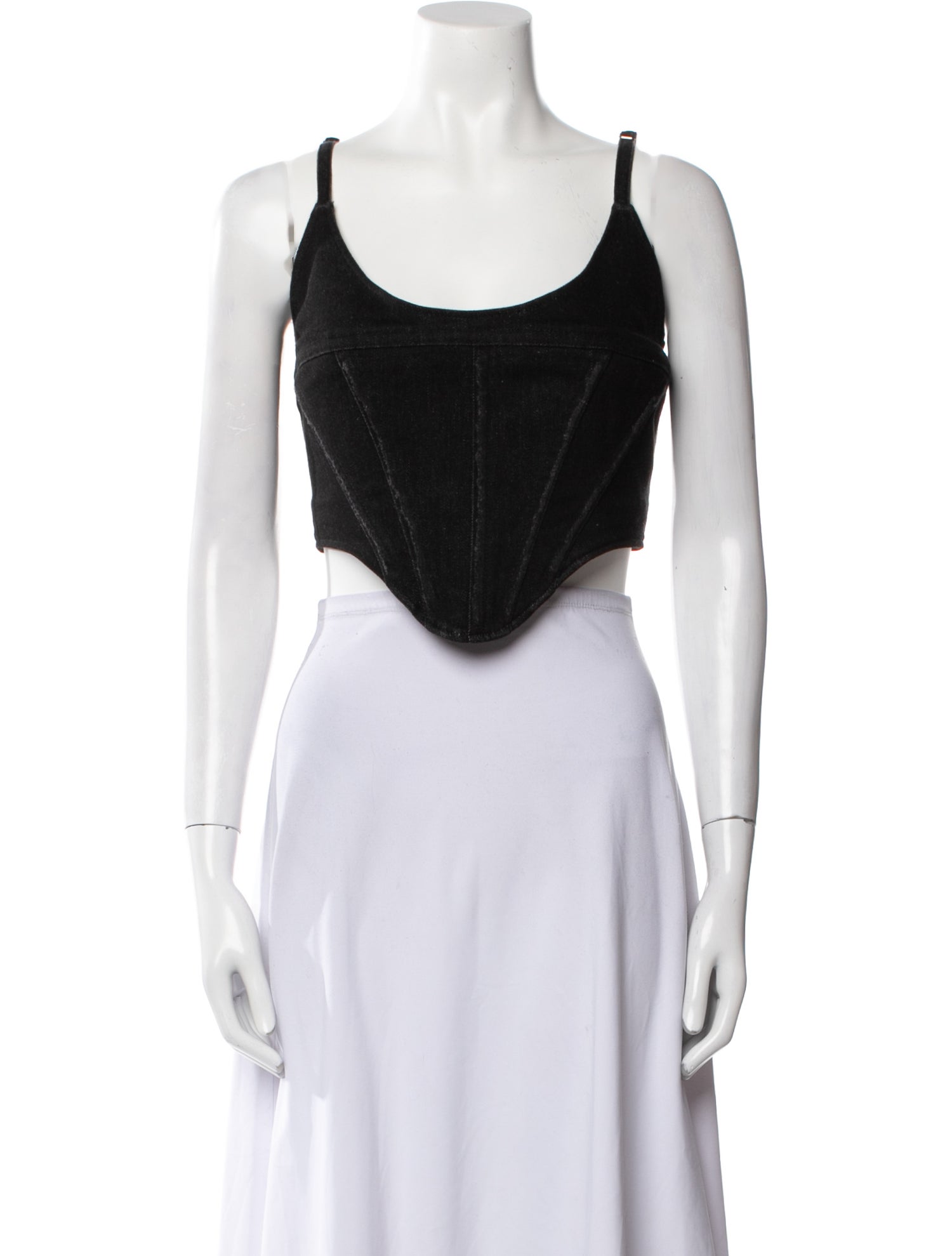 Common Hours Scoop Neck Sleeveless Crop Top w/ Tags