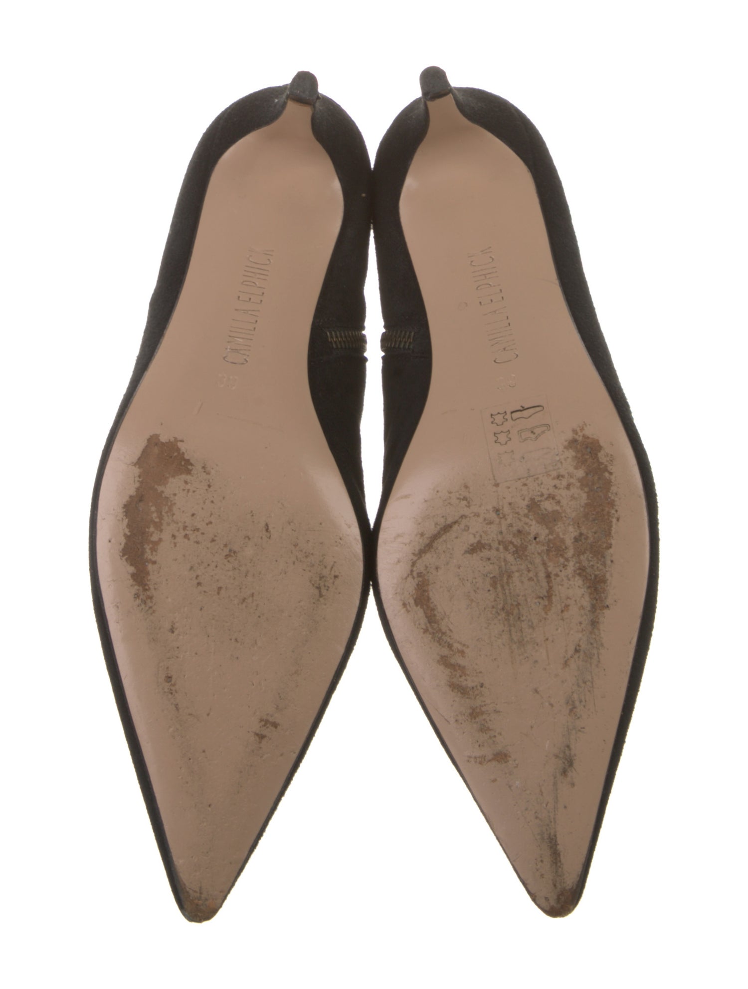 Camilla Elphick Suede Glitter Accents Boots