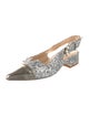 Camilla Elphick Glitter Colorblock Pattern Slingback Flats