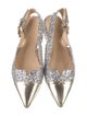 Camilla Elphick Glitter Colorblock Pattern Slingback Flats