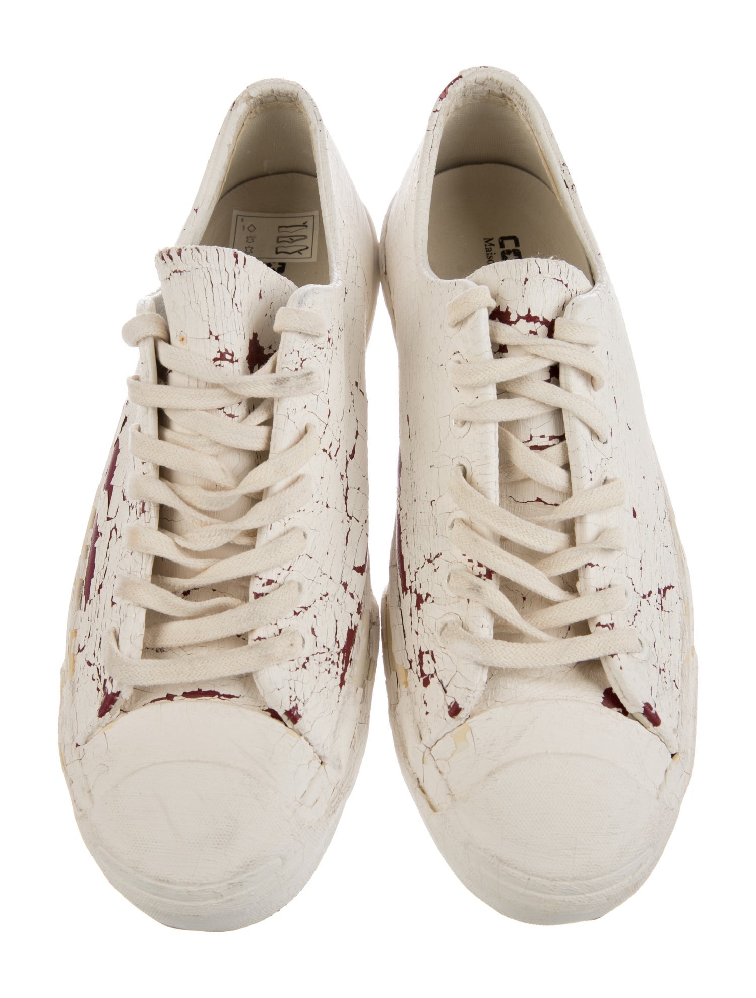 Converse x Maison Martin Margiela Leather Printed Sneakers