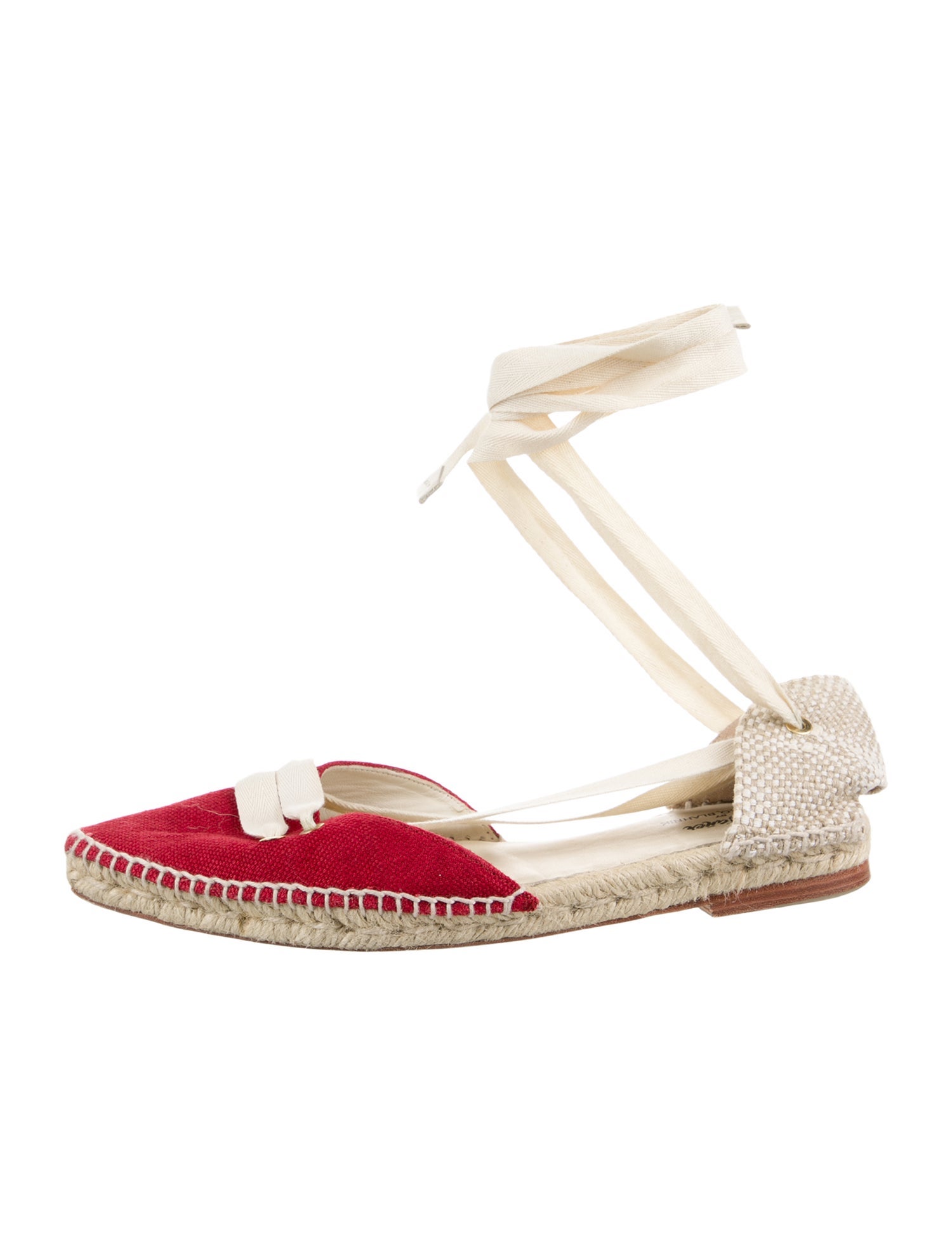 Castañer x Manolo Blahnik Canvas Colorblock Pattern Espadrilles