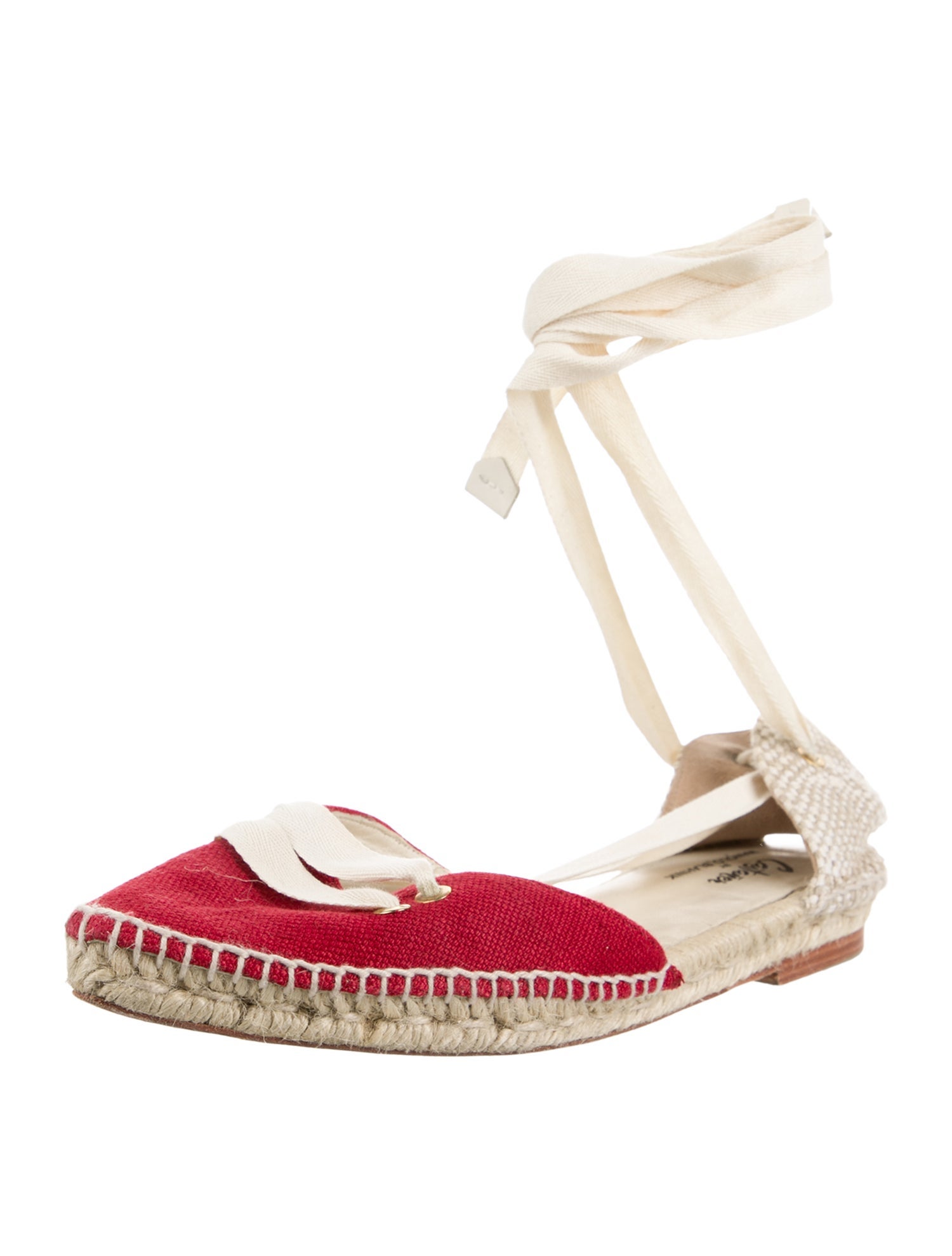 Castañer x Manolo Blahnik Canvas Colorblock Pattern Espadrilles
