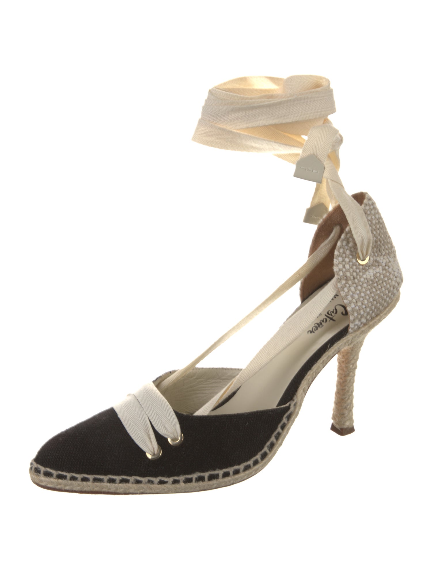 Castañer x Manolo Blahnik Colorblock Pattern D'Orsay Pumps