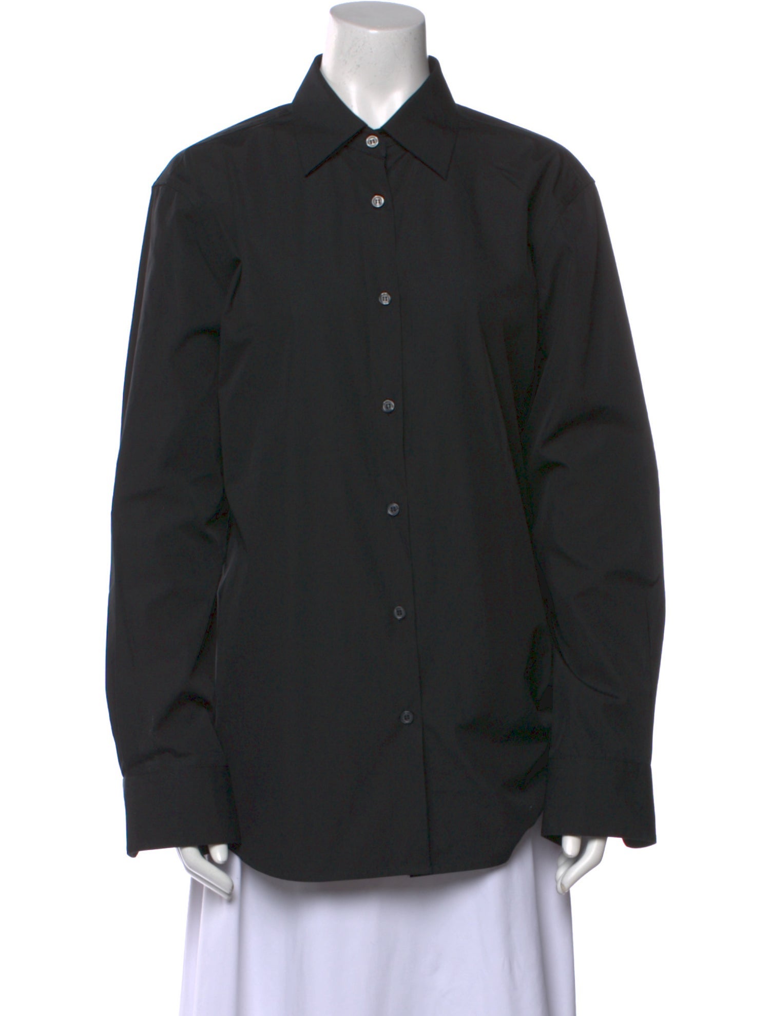 Comme Si Long Sleeve Button-Up Top