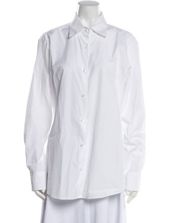 Comme Si Long Sleeve Button-Up Top