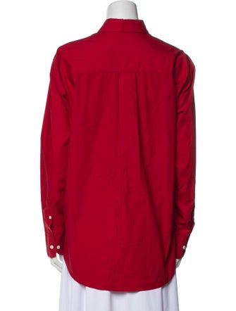 Comme Si Long Sleeve Button-Up Top