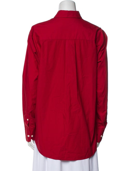 Comme Si Long Sleeve Button-Up Top