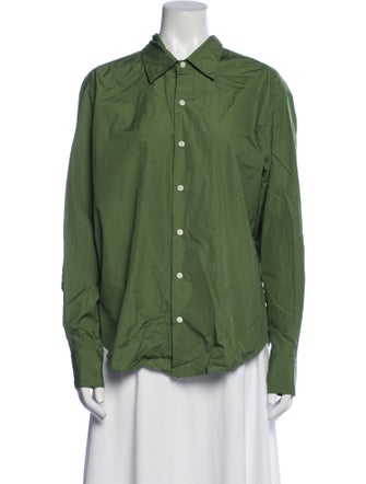 Comme Si Long Sleeve Button-Up Top