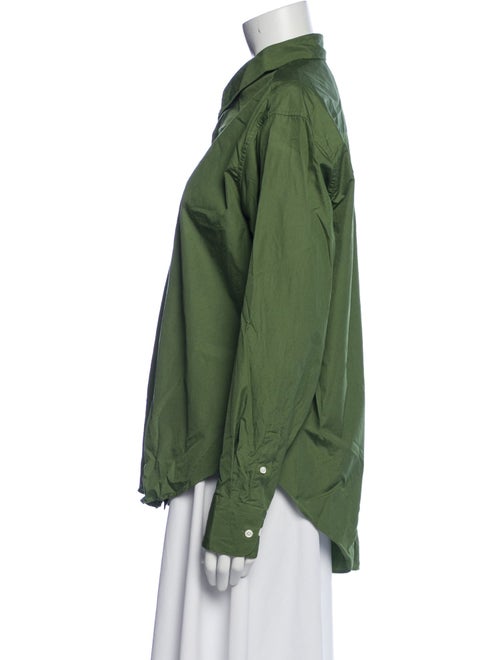 Comme Si Long Sleeve Button-Up Top