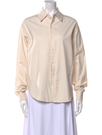 Comme Si Long Sleeve Button-Up Top