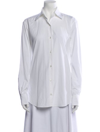 Comme Si Long Sleeve Button-Up Top