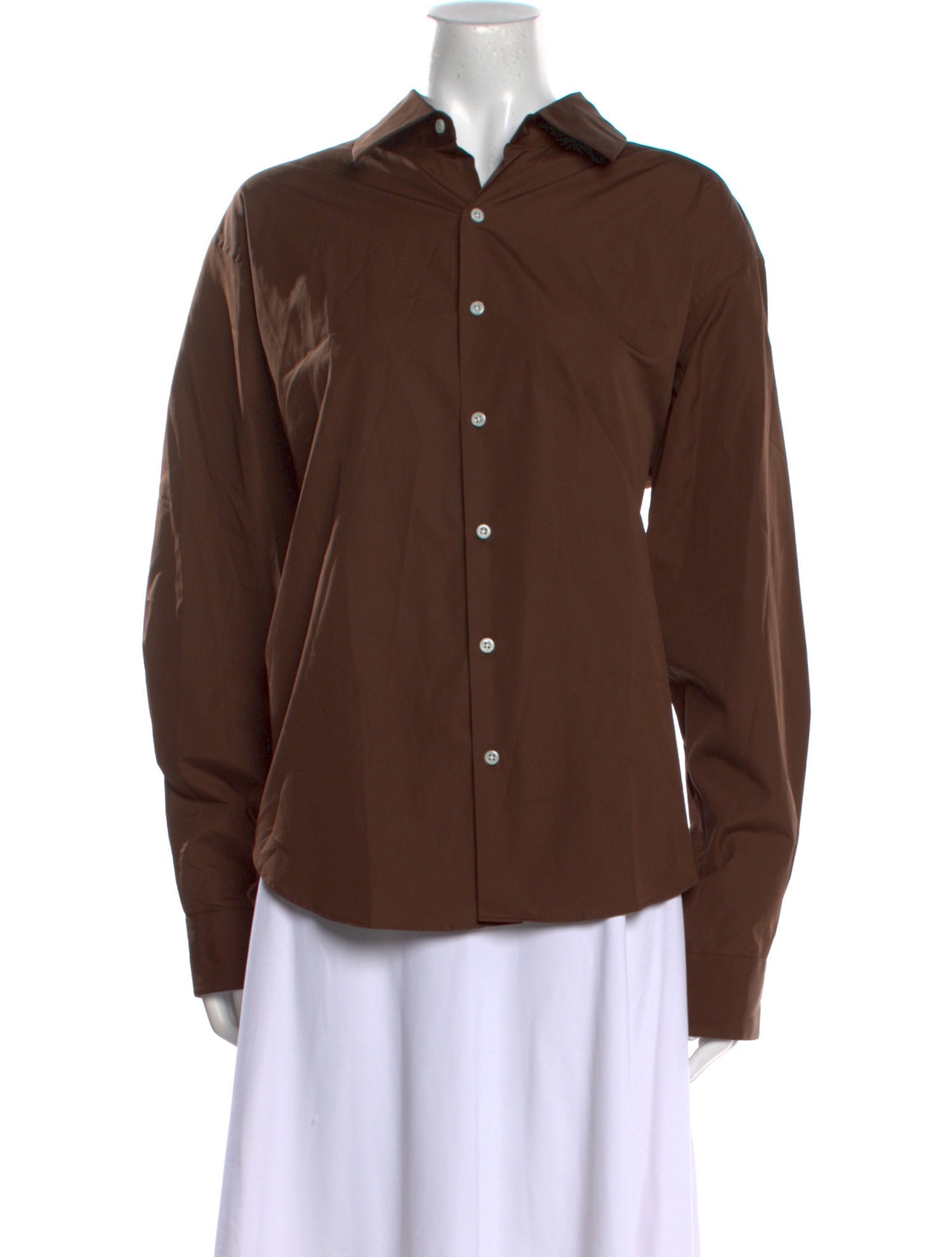 Comme Si Long Sleeve Button-Up Top