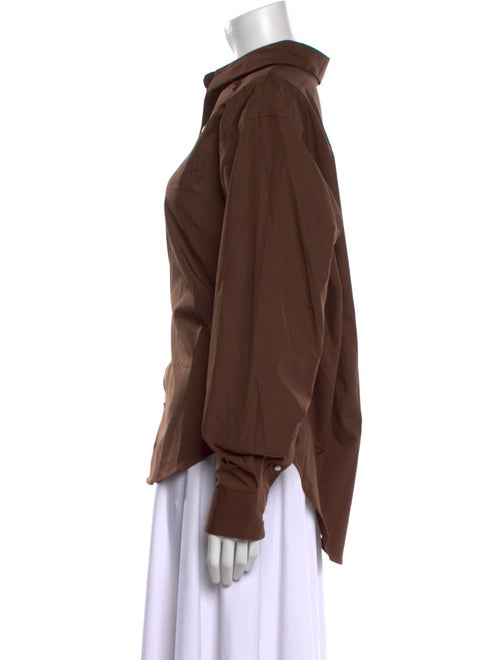 Comme Si Long Sleeve Button-Up Top