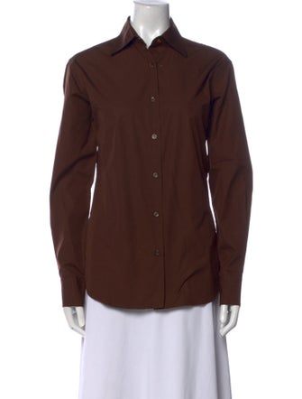 Comme Si Long Sleeve Button-Up Top
