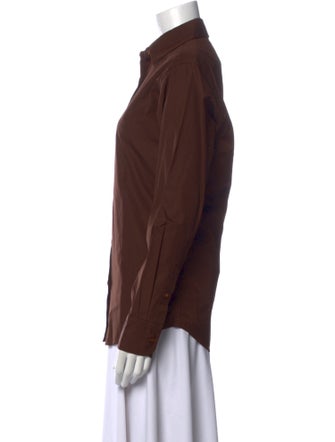 Comme Si Long Sleeve Button-Up Top