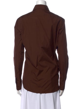 Comme Si Long Sleeve Button-Up Top