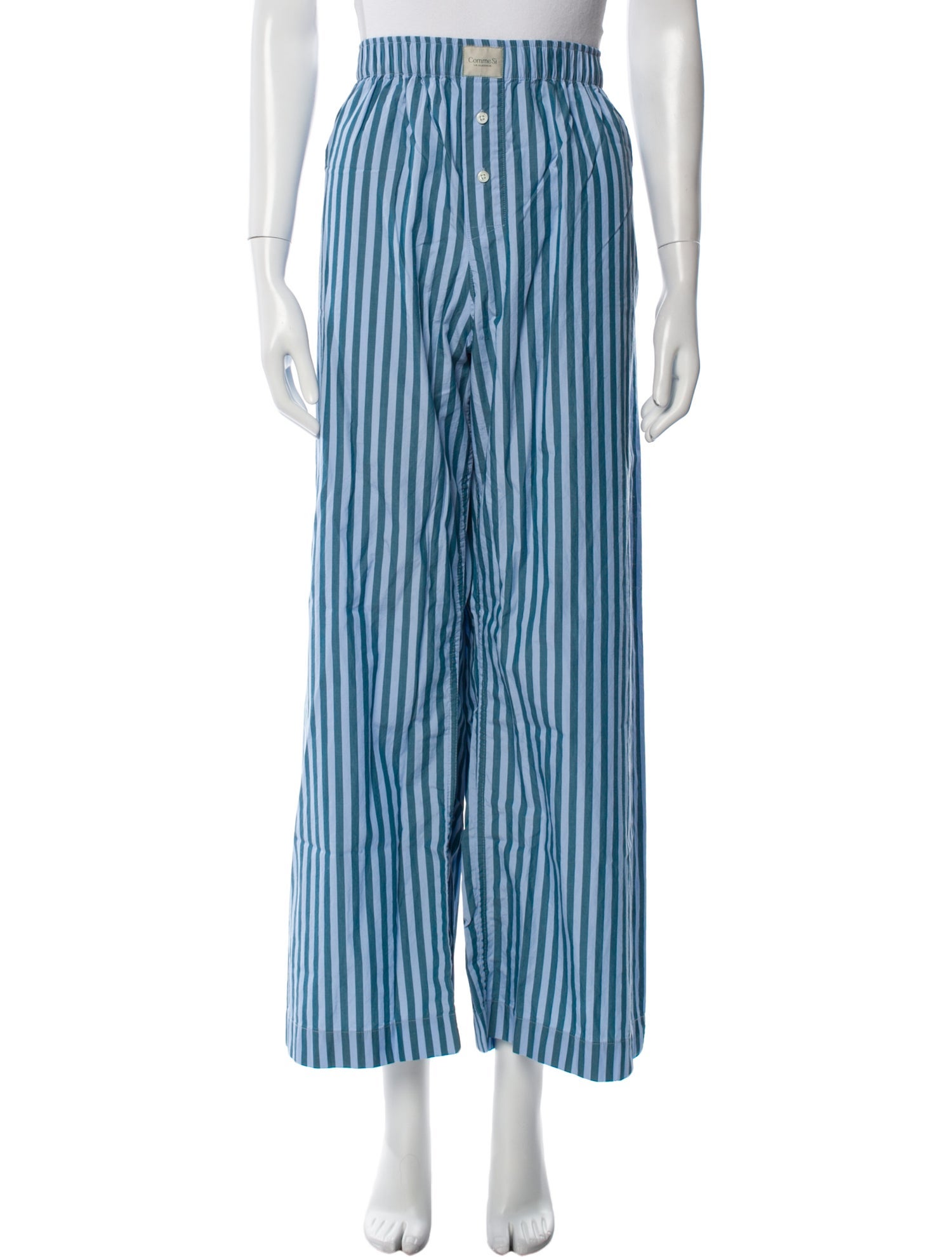 Comme Si Striped Wide Leg Pants