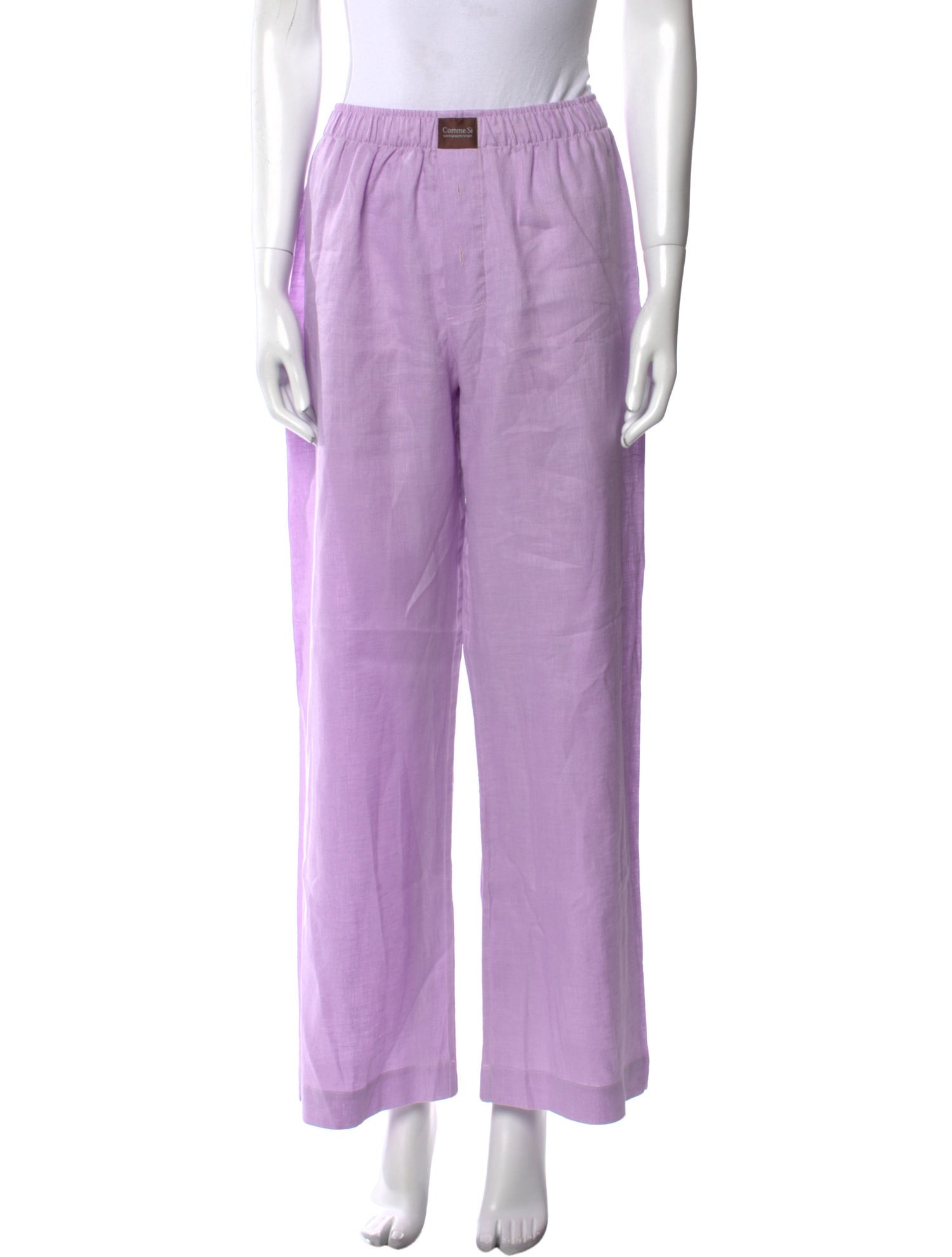 Comme Si Linen Wide Leg Pants