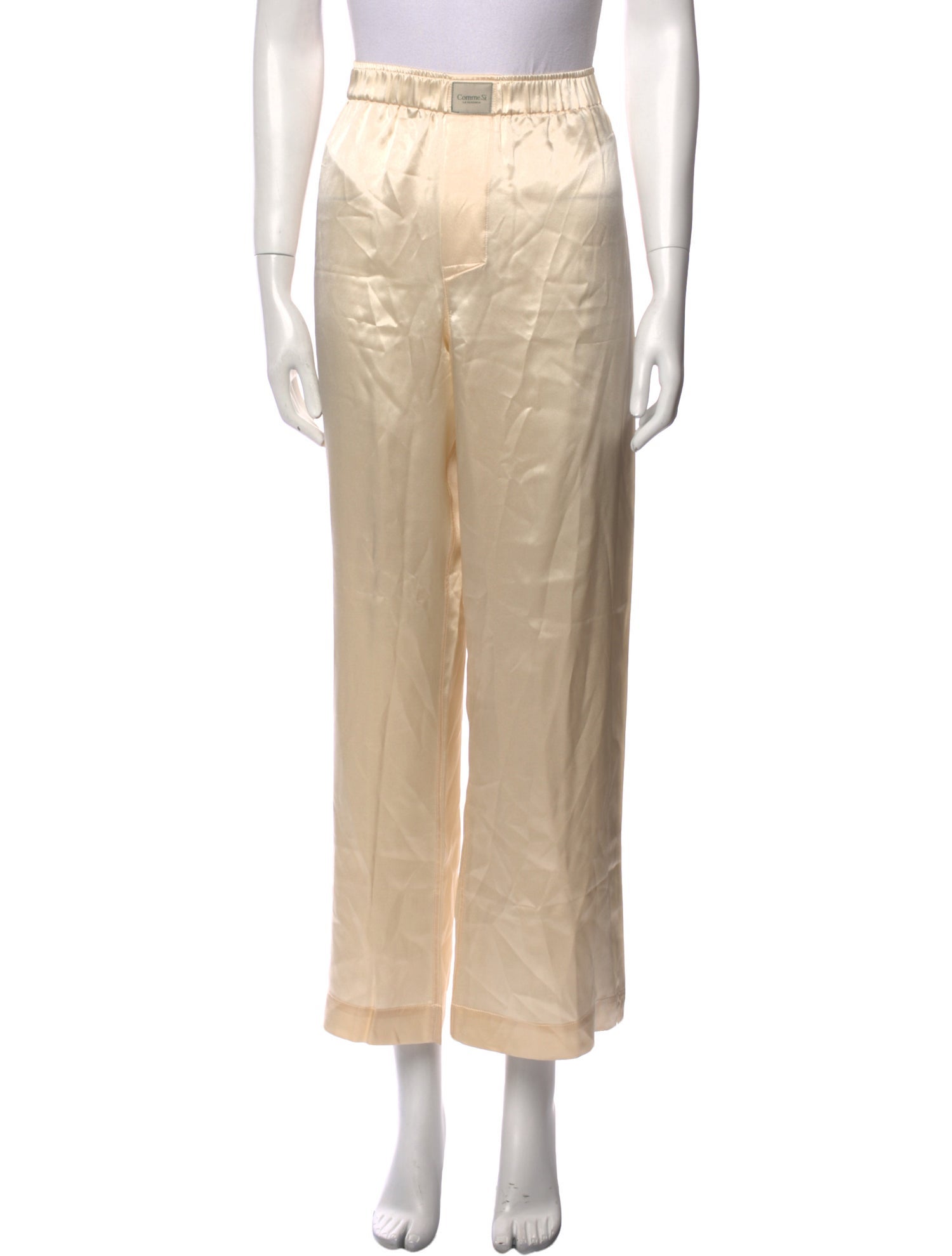 Comme Si Silk Wide Leg Pants