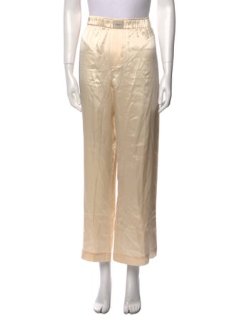 Comme Si Silk Wide Leg Pants