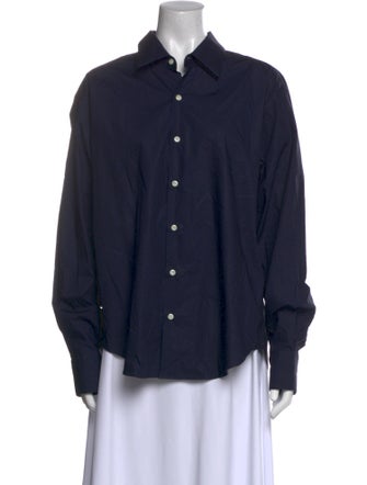 Comme Si Long Sleeve Button-Up Top